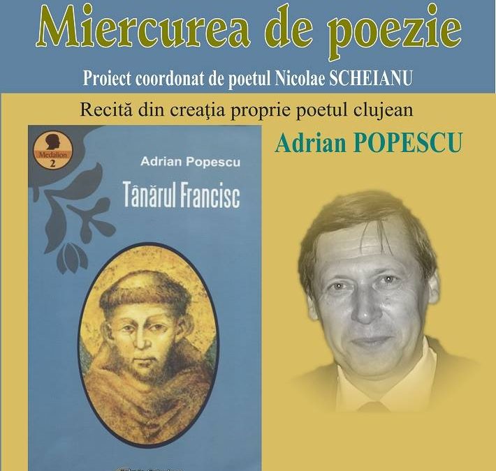 Adrian Popescu la Miercurea de poezie